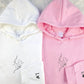 Custom Embroidered Shark Love Matching Hoodies for Couples