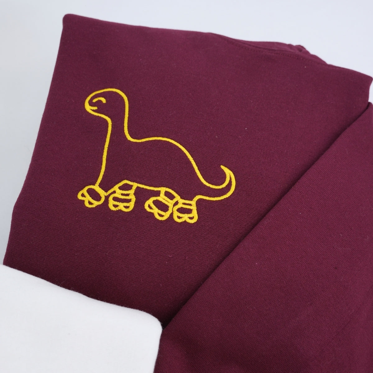 Custom Embroidered Skater Dino Matching Hoodies for Couples