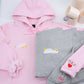 Custom Embroidered Sleepy Goose Matching Hoodies for Couples
