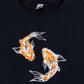 Custom Embroidered Yin & Yang Koi Fish Matching Hoodies for Couples