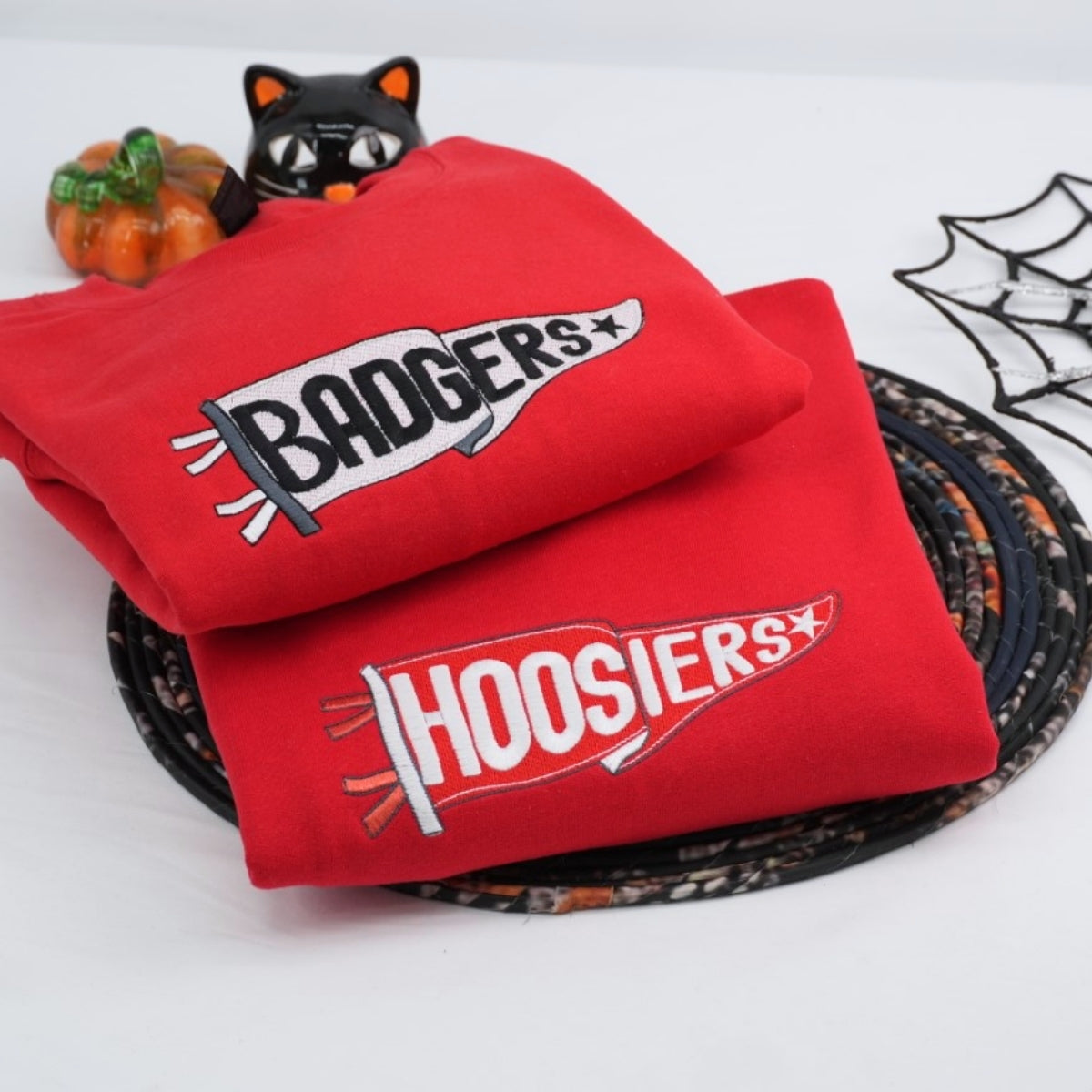 Custom Halloween Sweatshirts - Do Well Embroidered Pennant - Perfect Halloween Gift