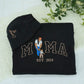 Custom Mama Hoodies - Mother Child Embroidered Sweatshirts - Perfect Mama Gift with Custom Year
