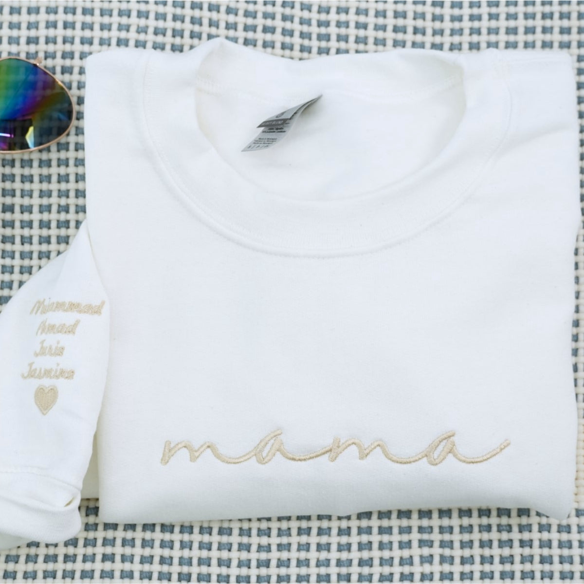 Custom Mama Sweatshirts - Script Embroidered Hoodies - Perfect Minimalist Mother Gift
