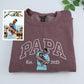 Custom Papa Hoodies - New Grandpa Embroidered Sweatshirts - Perfect Father's Day Gift