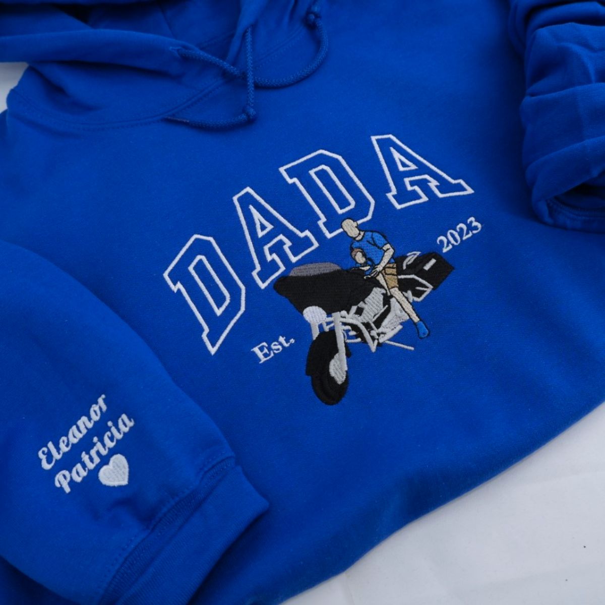 Custom Papa Hoodies - Grandpa Grandchild Embroidered Sweatshirts - Perfect New Grandpa Gift