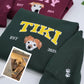 Custom Pet Name Sweatshirts - Dog Portrait Varsity EST Embroidered Shirts - Dog Lover Gift
