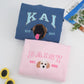 Custom Pet Name Sweatshirts - Dog Portrait Varsity Style Embroidered Sweaters - Dog Lover Gift