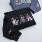 Custom Photo Dad Hoodies - Multiple Family Photos Embroidered Sweatshirts - Perfect Father's Day Memory Gift