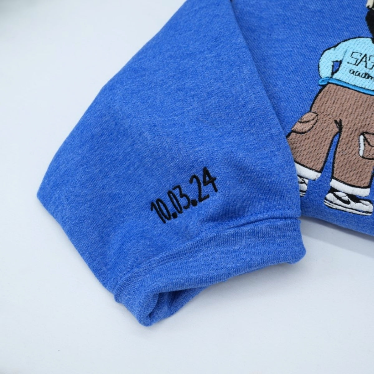 Custom Picture Couple Sweatshirts - Personalized Photo Portrait Matching Apparel - Perfect Couples Gift