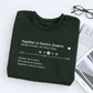 Custom Song Sweatshirts - Your Favorite Song Embroidered Music Player - Personalized Music Gift