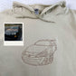 Custom Truck Hoodies - Pickup Line Art Embroidered Sweatshirts - Perfect Truck Enthusiast Gift
