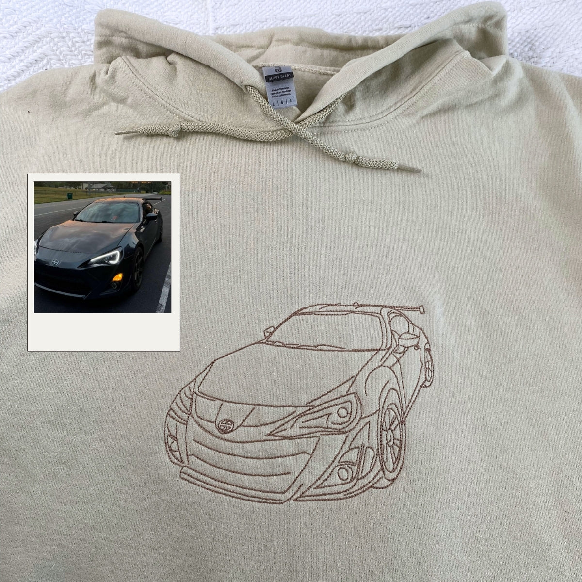 Custom Truck Hoodies - Pickup Line Art Embroidered Sweatshirts - Perfect Truck Enthusiast Gift