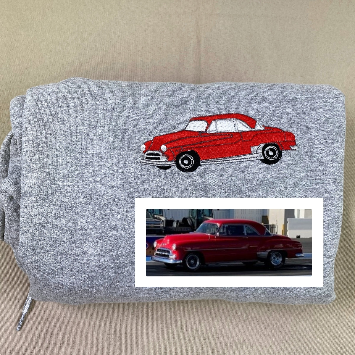 Custom Truck Hoodies Personalized - Photo Embroidered Pickup Truck Sweatshirts - Perfect Truck Guy Gift