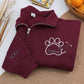 Custom Veterinarian Quarter-Zip - Personalized Vet Tech Embroidered Sweatshirt - Perfect Vet Gift