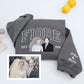 Custom Wedding Photo Hoodies - Varsity Style Anniversary Embroidered Sweatshirts Gift