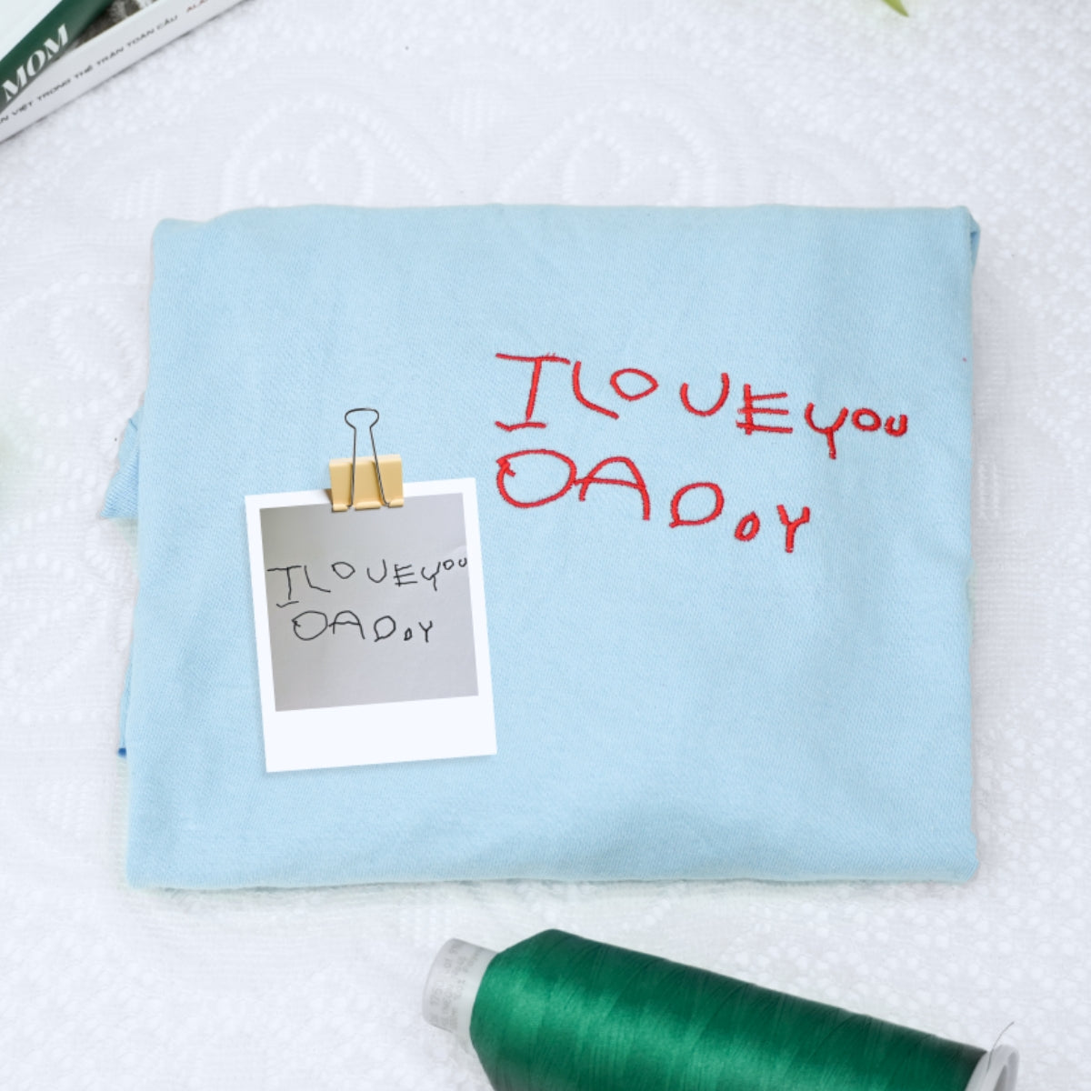 Cute Child Drawing Embroidered Sweatshirts - Adorable Kids Animal Artwork to Embroidery - Sweet Family Keepsake