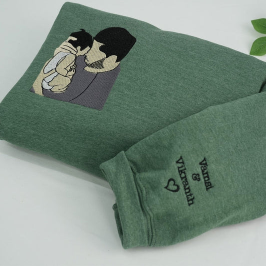 Dad Daughter Custom Hoodies - Girl Dad Embroidered Sweatshirts - Perfect Father's Day Gift From Daughter