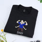 Dad Daughter Custom Hoodies - Girl Dad Embroidered Sweatshirts - Perfect Father's Day Gift From Daughter