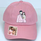 Personalized Photo Portrait Hat with Embroidered - Unique Couple Gift Idea