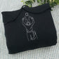 Family Line Art Custom Hoodies - Custom Family Portrait Embroidered Sweatshirts - Perfect New Parent Gift