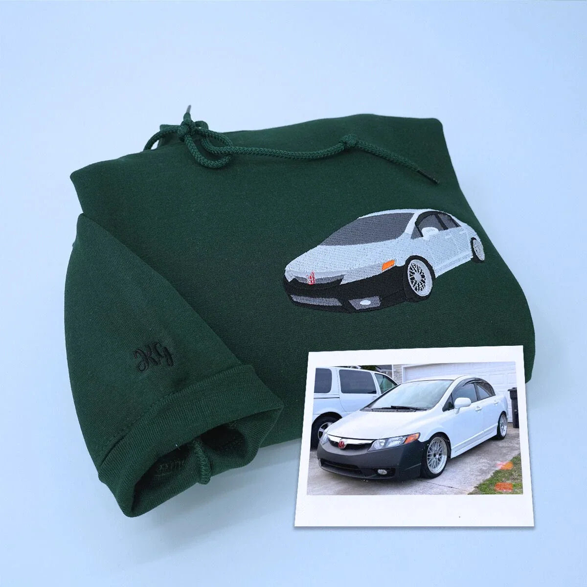 Personalized Birthday Gifts for Car Guys with Car on Hoodie or Sweatshirt