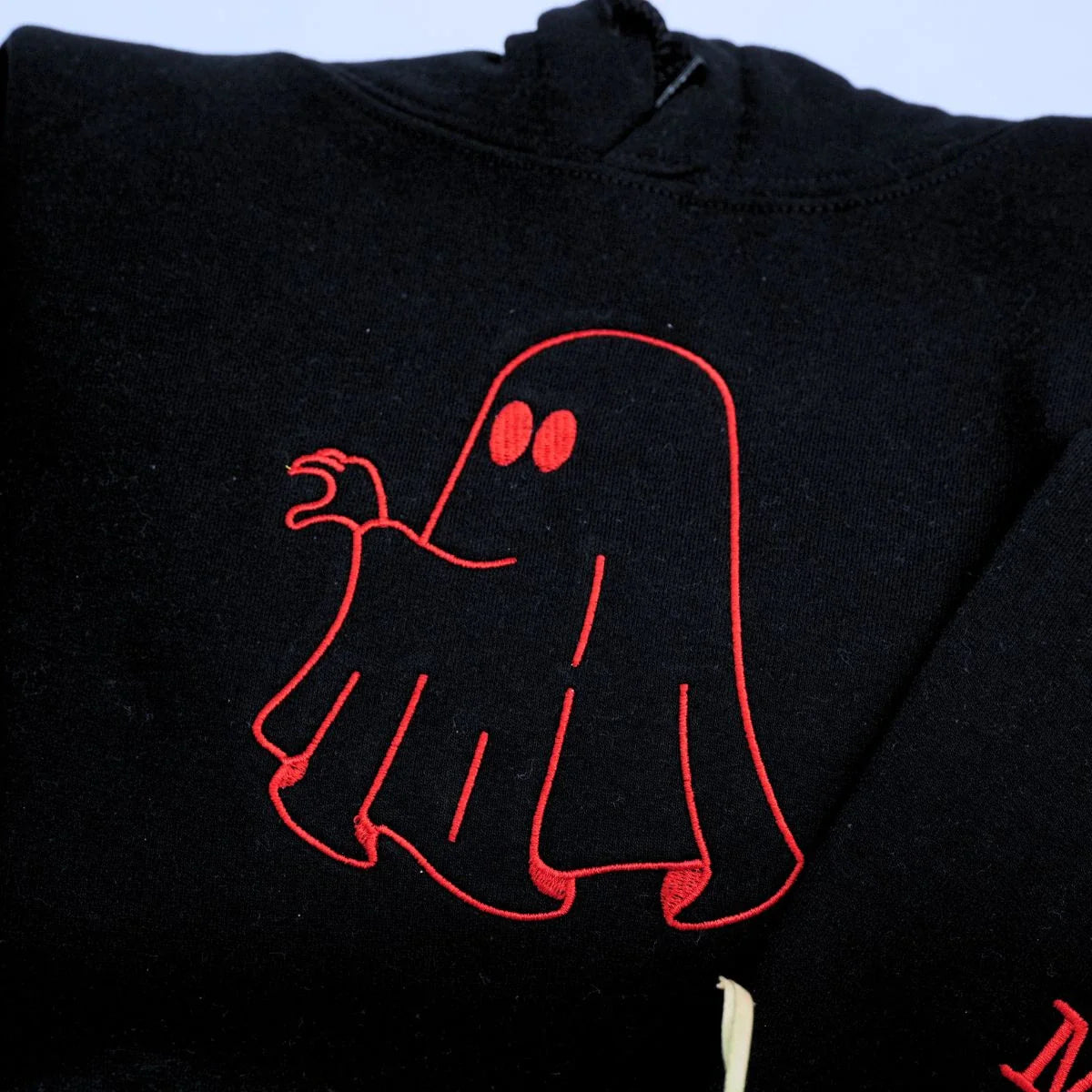 Personalized Ghost Heart Hands T-Shirt, Sweatshirt, Hoodie, Embroidered Couple Gift for Halloween