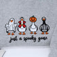 Halloween Custom Sweatshirts - Spooky Goose Embroidered Design - Cute Halloween Apparel
