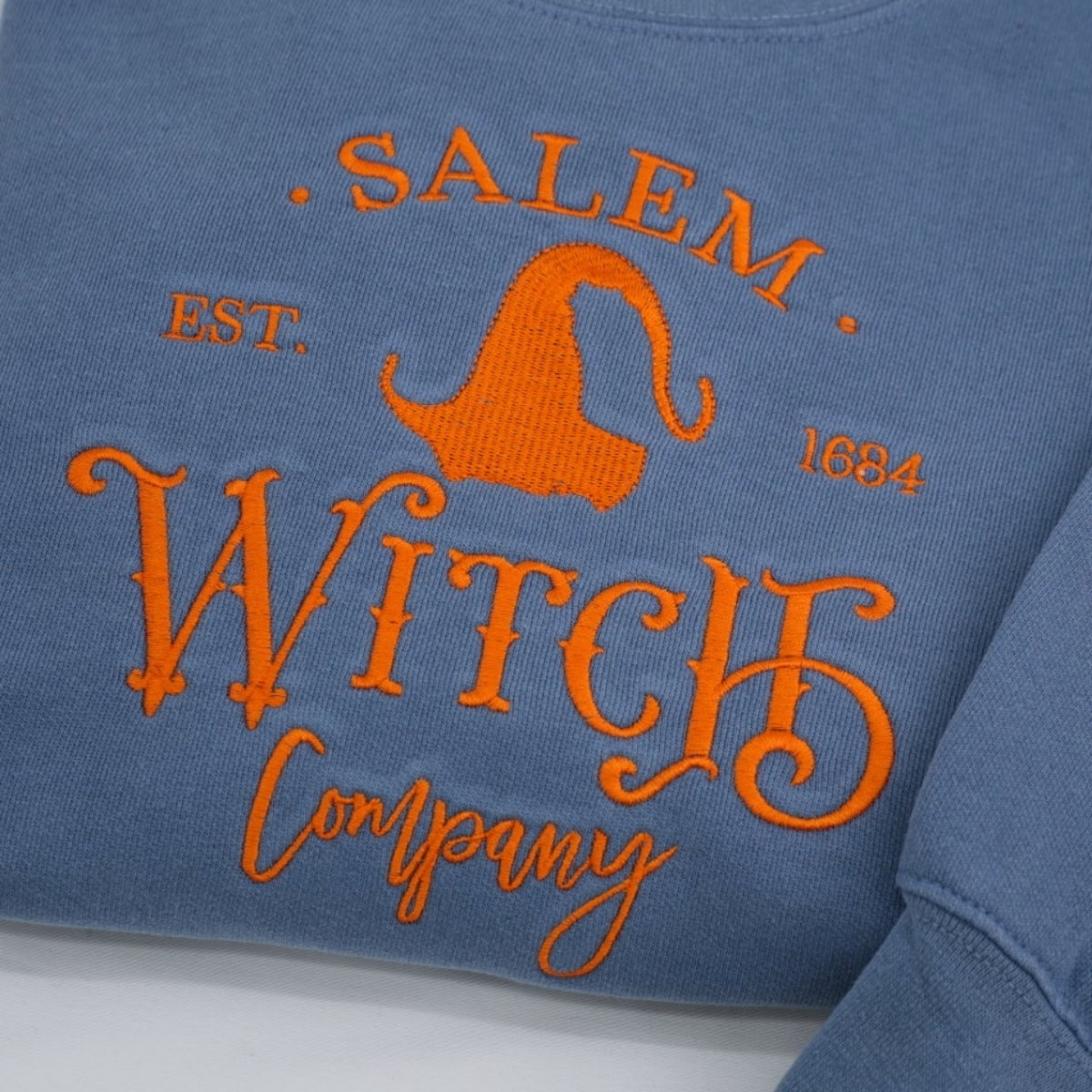 Halloween Custom Sweatshirts - Salem Witch Embroidered Hoodies - Perfect Spooky Season Gift