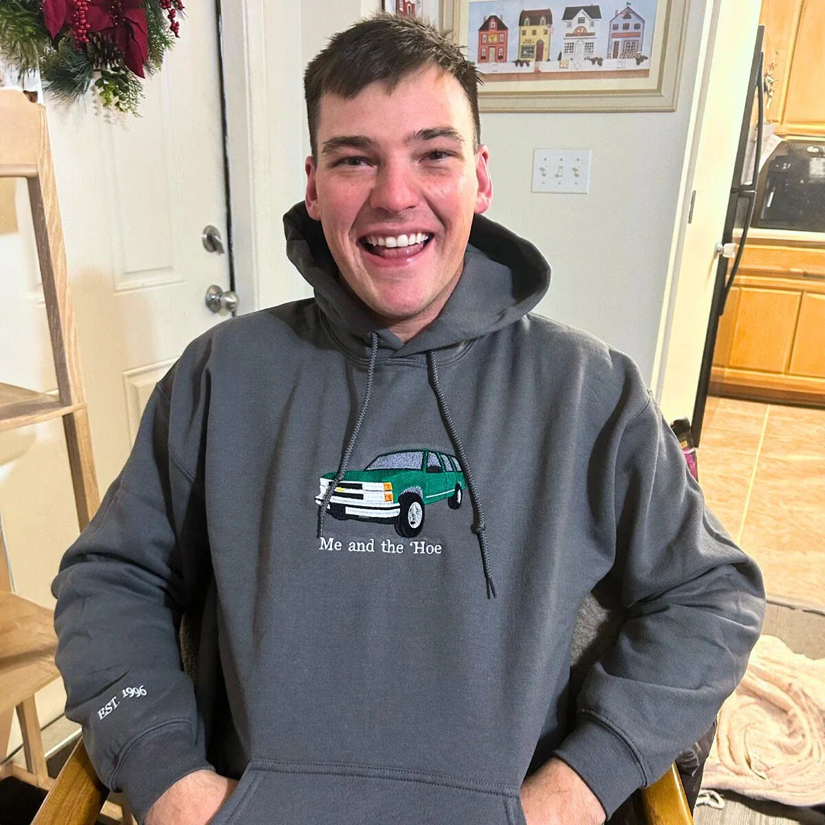 Personalized Birthday Gifts for Car Guys with Car on Hoodie or Sweatshirt