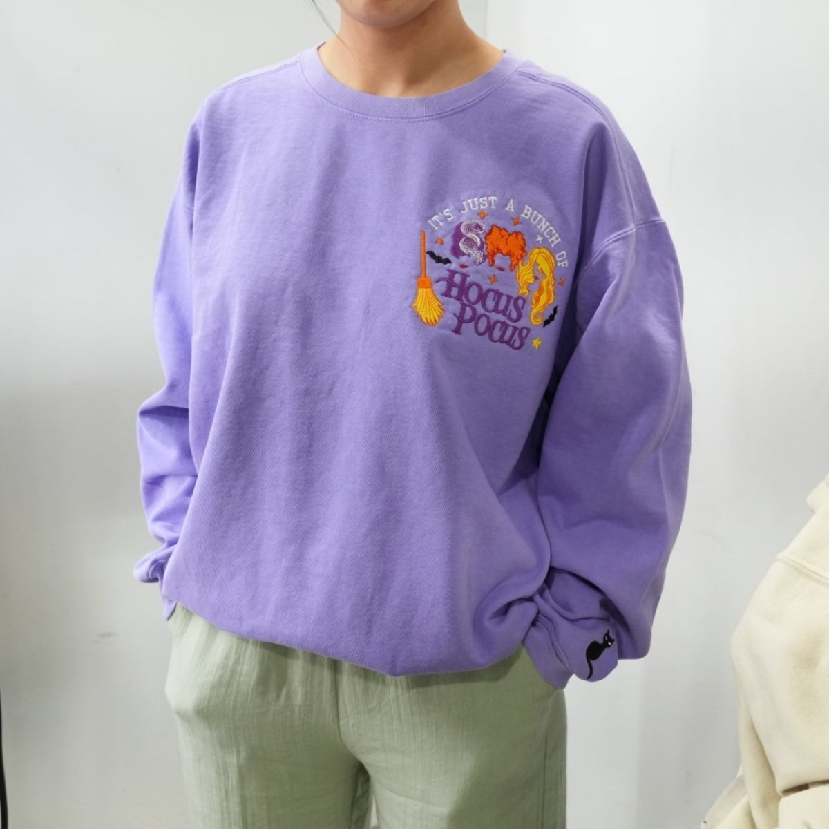 Hocus Pocus Custom Sweatshirts - Magic Sisters Embroidered Halloween Hoodies - Perfect Spooky Movie Gift