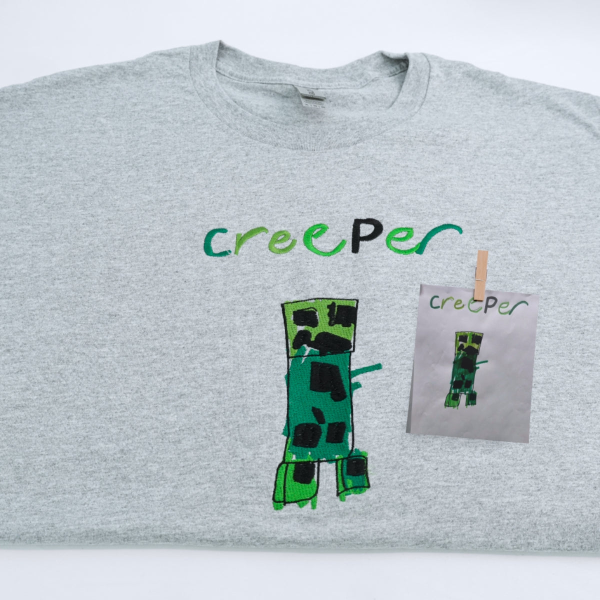 I Love You Daddy Embroidered Sweatshirts - Custom Child Handwriting Hoodies - Perfect Father's Day Gift