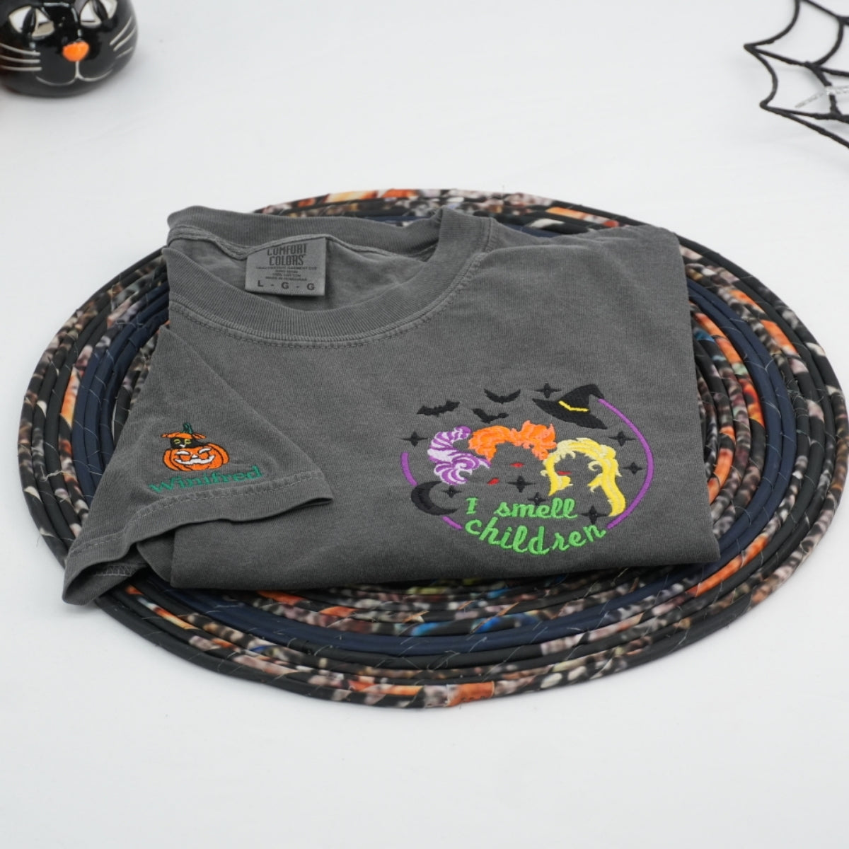 I Smell Children Halloween Teacher Shirts - Witch Professional Embroidered T-Shirts - Halloween Gift