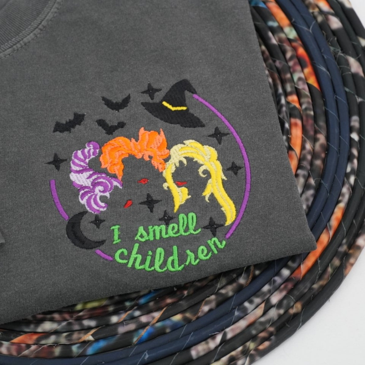 I Smell Children Halloween Teacher Shirts - Witch Professional Embroidered T-Shirts - Halloween Gift