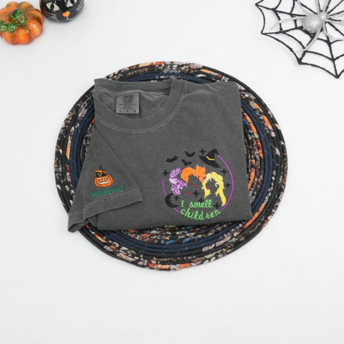 I Smell Children Halloween Teacher Shirts - Witch Professional Embroidered T-Shirts - Halloween Gift