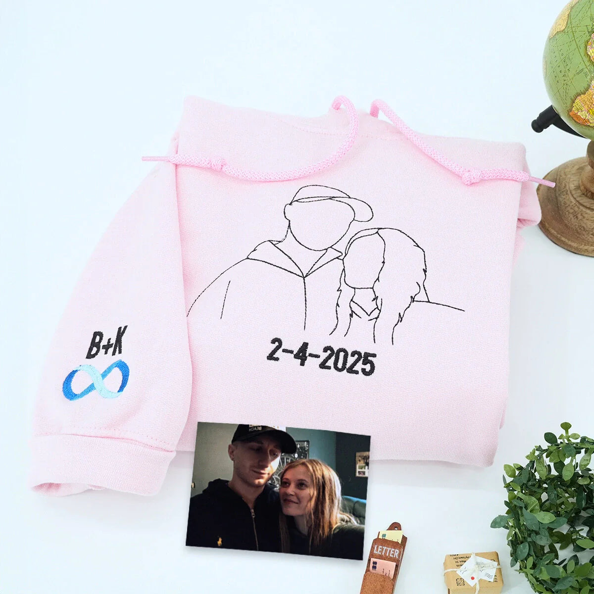 Sweatshirt or Hoodies with Pictures On Them, Custom Embroidered Gift Ideas for Married Couples
