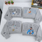 New Dad Custom Hoodies - First Father Embroidered Sweatshirts - Perfect Father's Day Gift