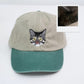 Personalized Cat Face Embroidered Cap - Custom Pet Portrait Accessory - Cat Lover Parent Gift