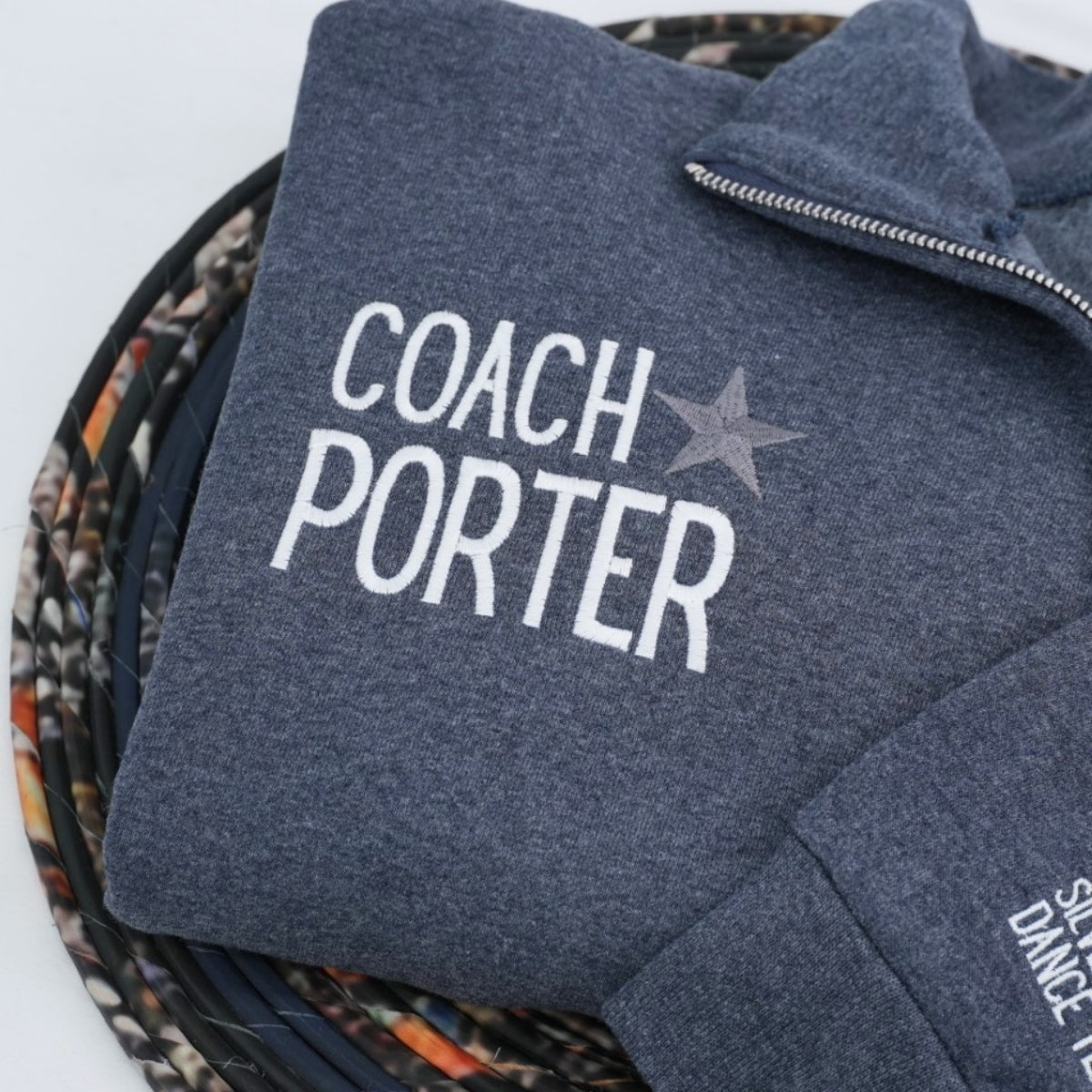 Personalized Coach Quarter Zip Hoodies - Custom Coaching Embroidered Apparel - Perfect Coach Gift