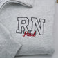 Personalized RN Quarter-Zip Sweatshirts - Custom Nurse Name Embroidered - Perfect Nursing Professional Gift