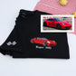 Personalized Sports Car T-Shirts - Custom Name Embroidered Auto Apparel - Perfect Car Lover Gift
