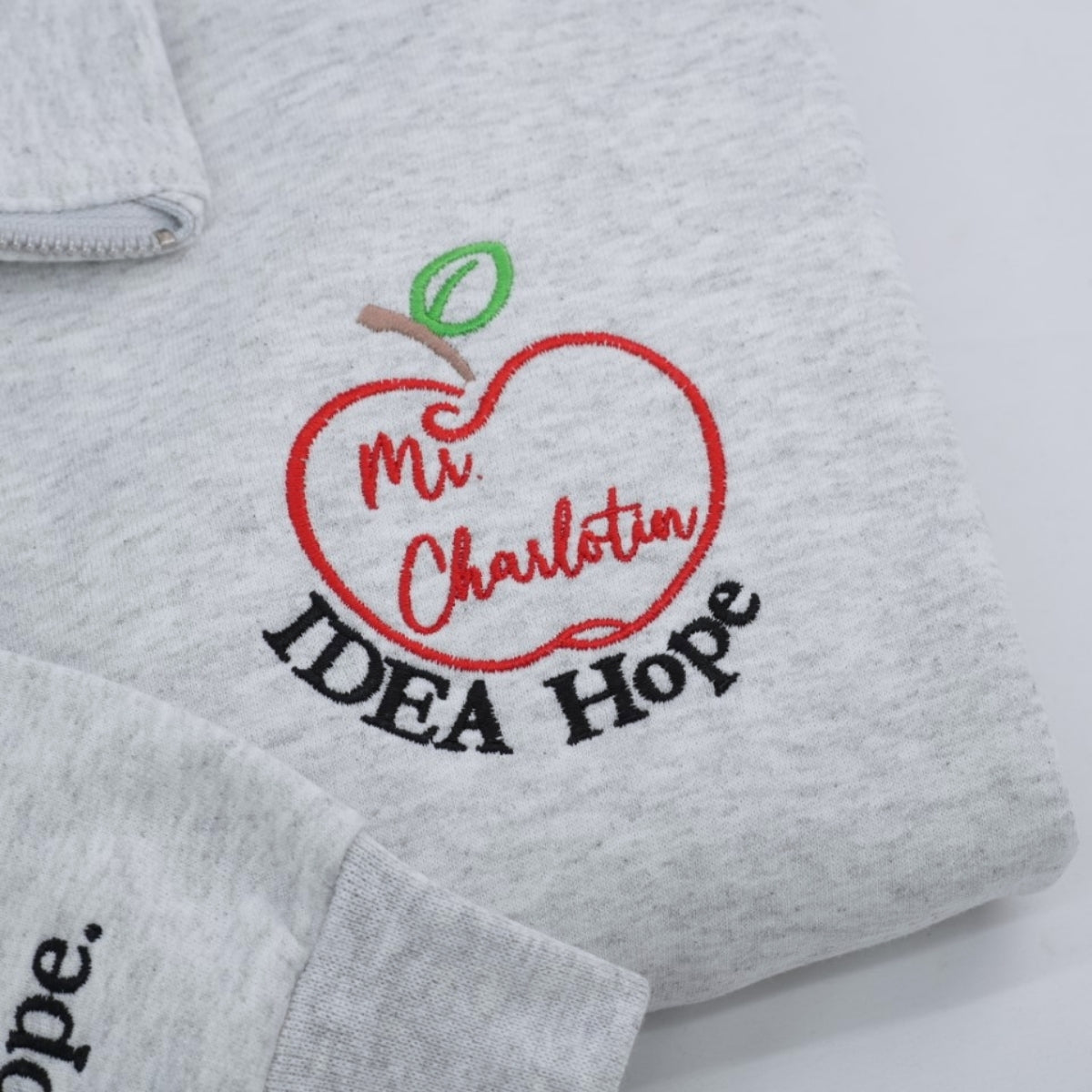 Personalized Teacher Quarter Zip Hoodies - Custom Educator Embroidered Apparel - Perfect Teacher Gift