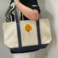 Pet Portrait Custom Tote Bags - Dog Face Embroidered Canvas Bag - Personalized Pet Memorial Gift