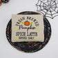 Pumpkin Spice Latte Halloween Hoodies - Fresh Brewed Fall Embroidered Sweatshirts