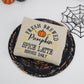 Pumpkin Spice Latte Halloween Hoodies - Fresh Brewed Fall Embroidered Sweatshirts
