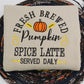 Pumpkin Spice Latte Halloween Hoodies - Fresh Brewed Fall Embroidered Sweatshirts
