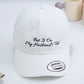 Put It On My Husband's Tab Embroidered Cap - Funny Wife Married Couple Accessory - Honeymoon Gift