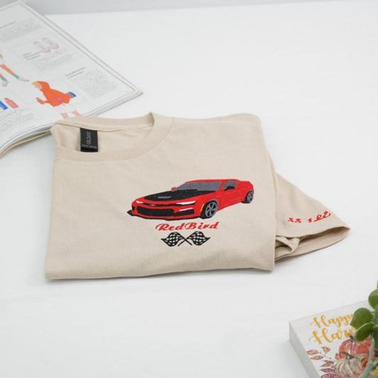 Racing Car Custom T-Shirts - Sports Car Embroidered Apparel - Perfect Auto Racing Gift