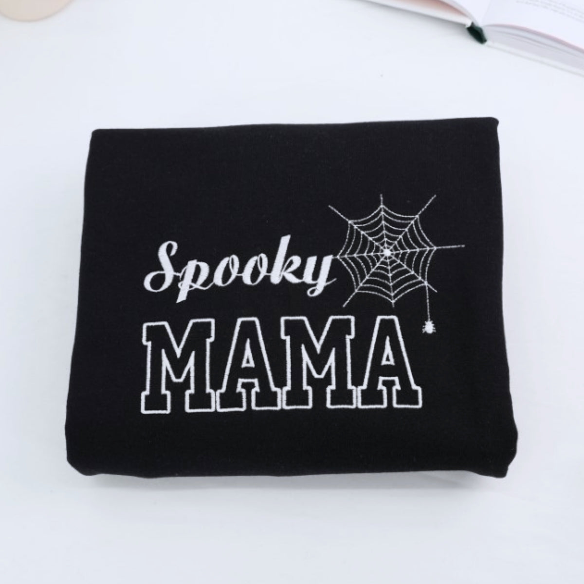 Spooky Mama Halloween Hoodies - Custom Embroidered Mom Sweatshirts - Perfect Halloween Gift