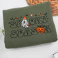 Spooky Season Custom Sweatshirts - Halloween Embroidered Hoodies - Perfect Fall Halloween Gift
