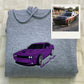 Sports Car Custom Hoodies - Performance Vehicle Embroidered Sweatshirts - Car Guy Gift